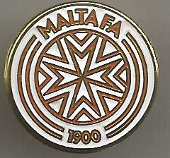 Badge Football Association Malta NEW WHITE